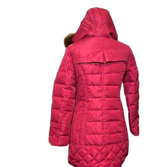 Ya Ya Ducking Brand Puffer Coat Japanese Import Bright Pink Size Small - Picture 7 of 16